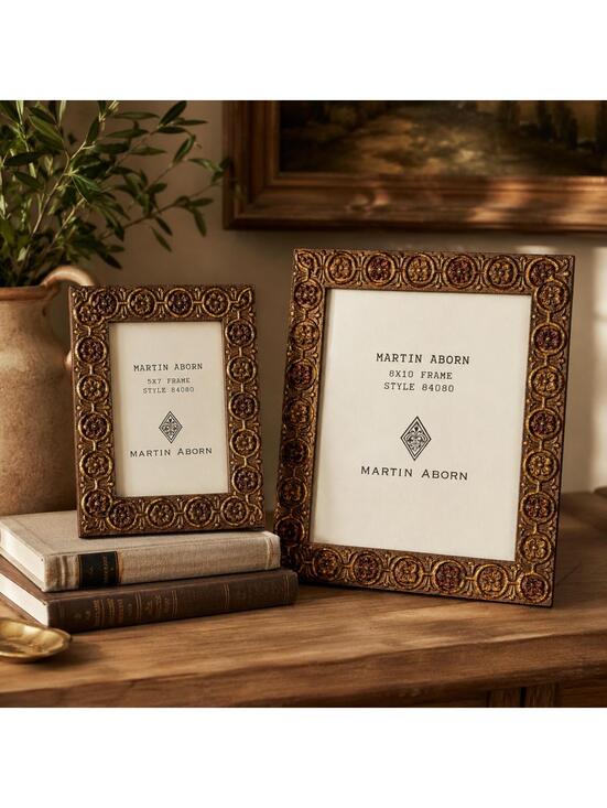Other - Vintage Martin Aborn Picture Frame Set 5x7 & 8x10 Ornate Gold Bronze
